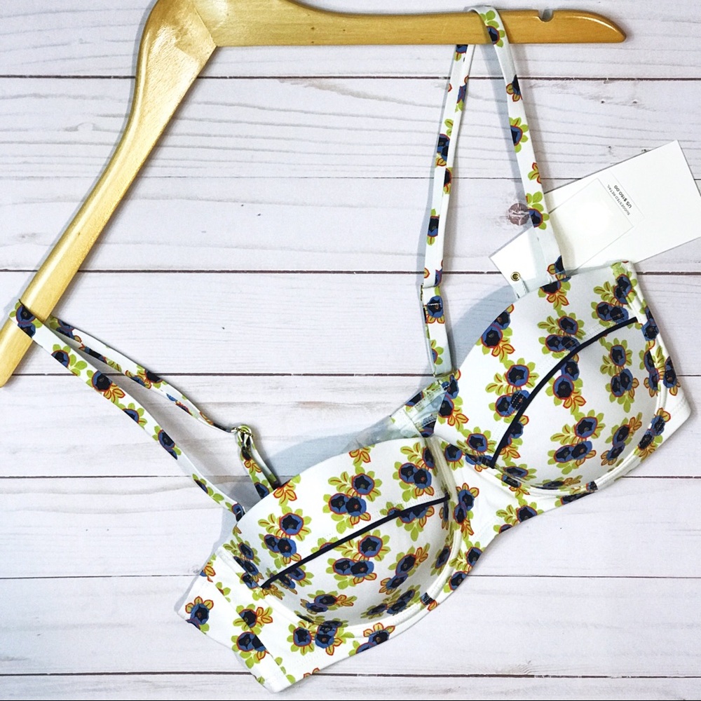 Tory Burch Avalon Bikini Top M NWT